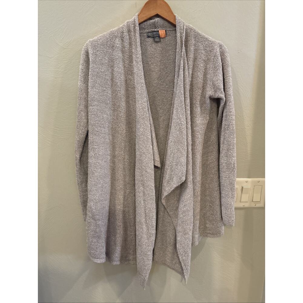 Barefoot Dreams CozyChic Lite Island Wrap Women's S/M Leisure Grey Cardigan